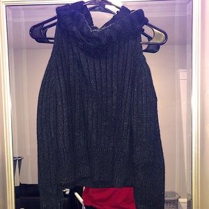 Forever21 sweater. size medium. shoulder less with turtle neck. gently worn.